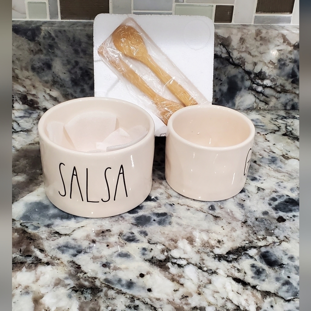 Rae Dunn Artisan Collection Guac and Salsa Bowls